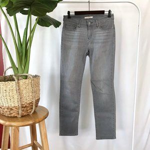 Levi's Grey Straight 712 Slim Jeans 29